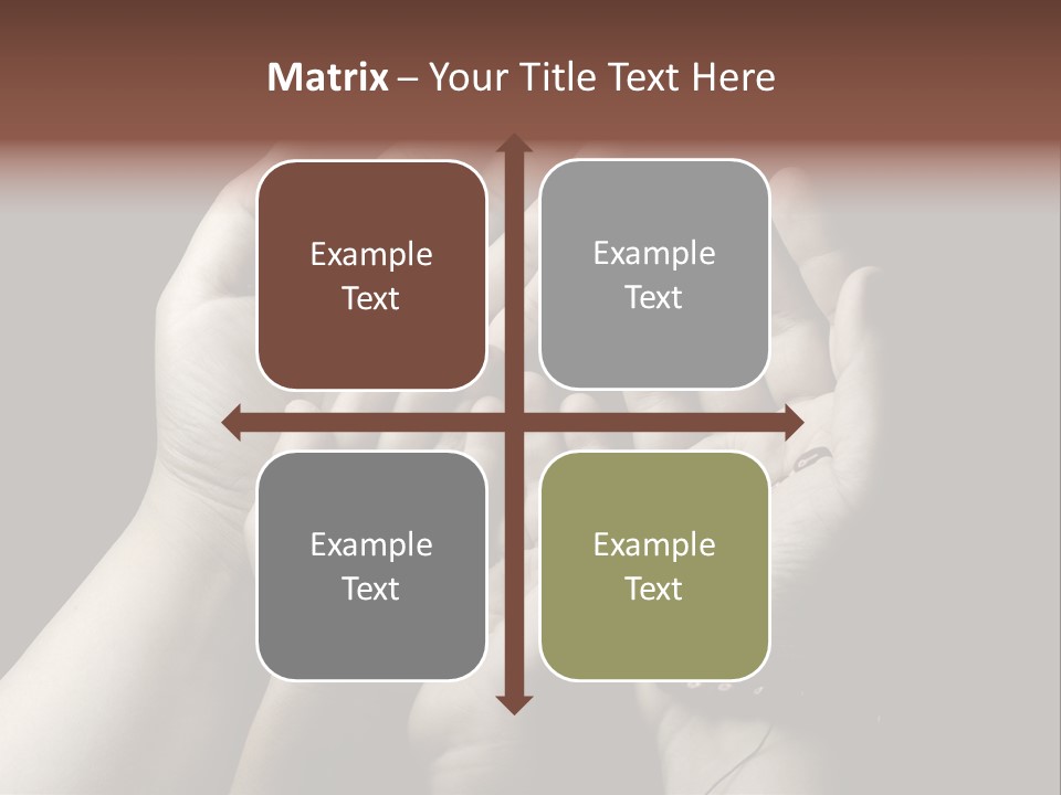 A Group Of Hands Holding Something In The Air PowerPoint Template