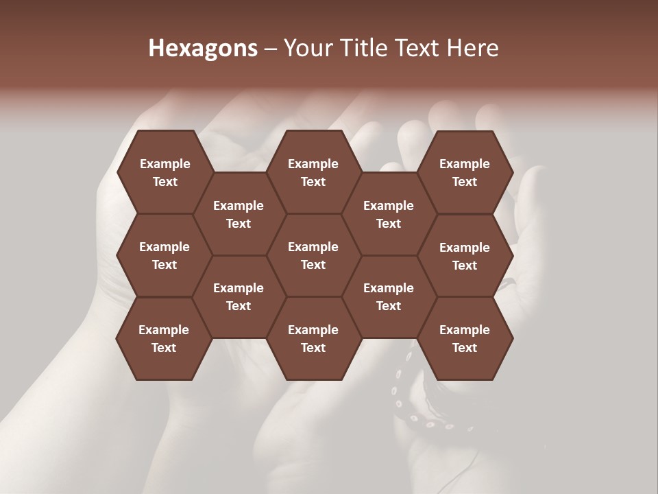 A Group Of Hands Holding Something In The Air PowerPoint Template