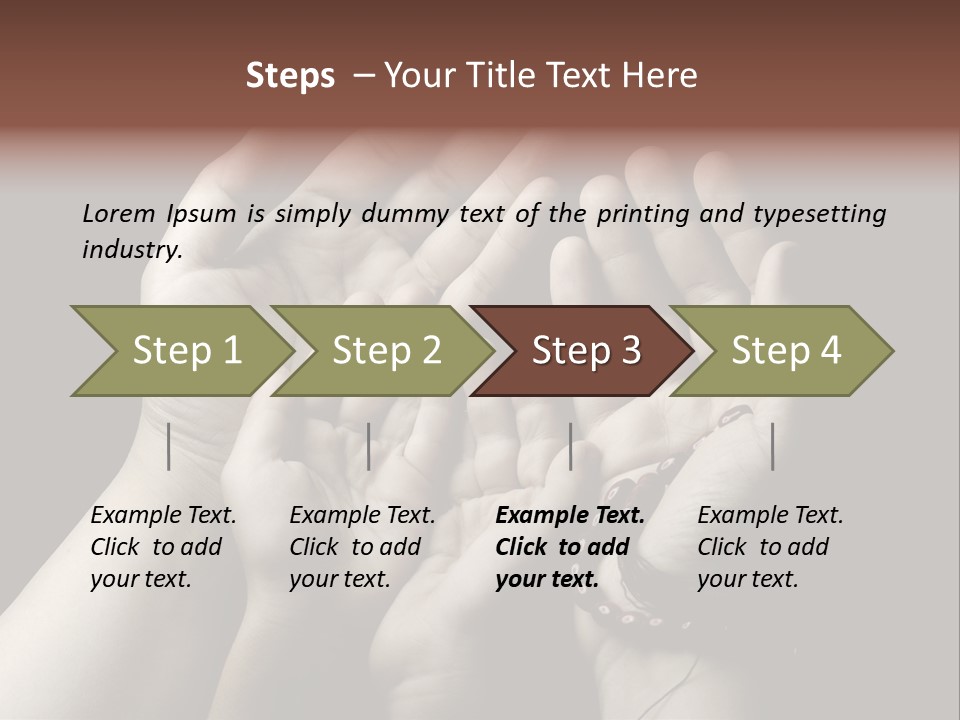 A Group Of Hands Holding Something In The Air PowerPoint Template