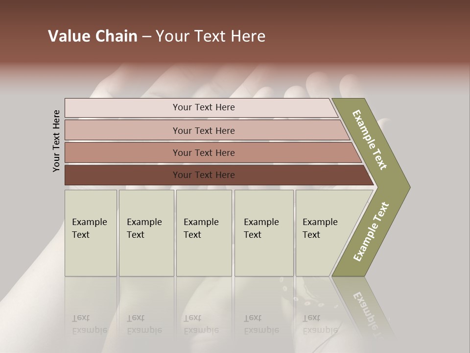 A Group Of Hands Holding Something In The Air PowerPoint Template