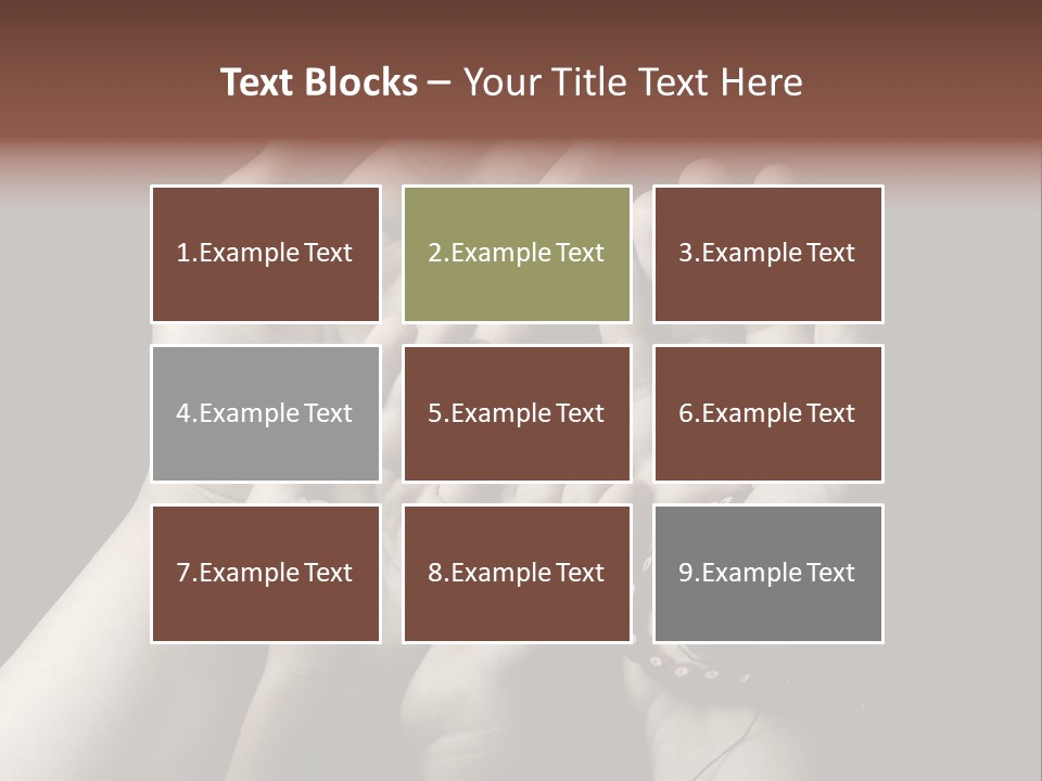 A Group Of Hands Holding Something In The Air PowerPoint Template