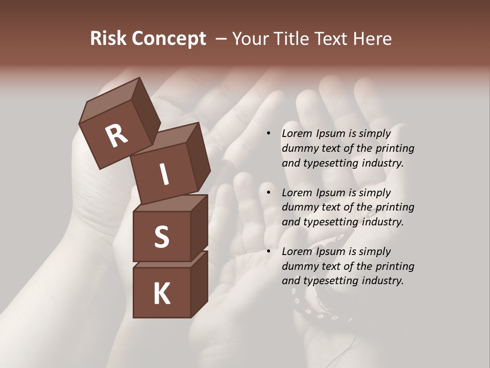 A Group Of Hands Holding Something In The Air PowerPoint Template