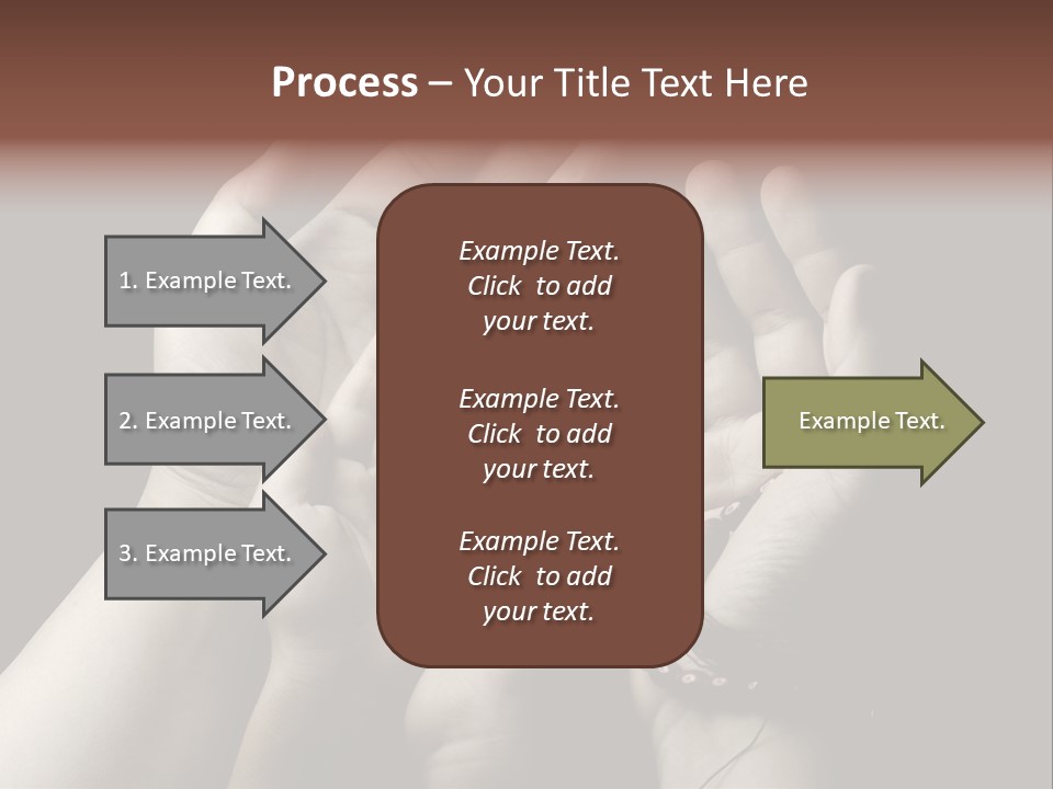 A Group Of Hands Holding Something In The Air PowerPoint Template