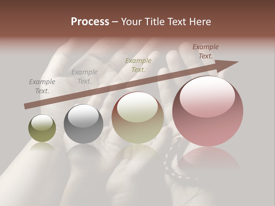 A Group Of Hands Holding Something In The Air PowerPoint Template