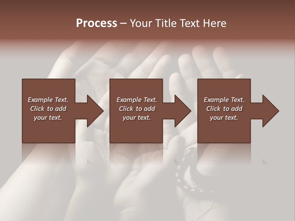 A Group Of Hands Holding Something In The Air PowerPoint Template
