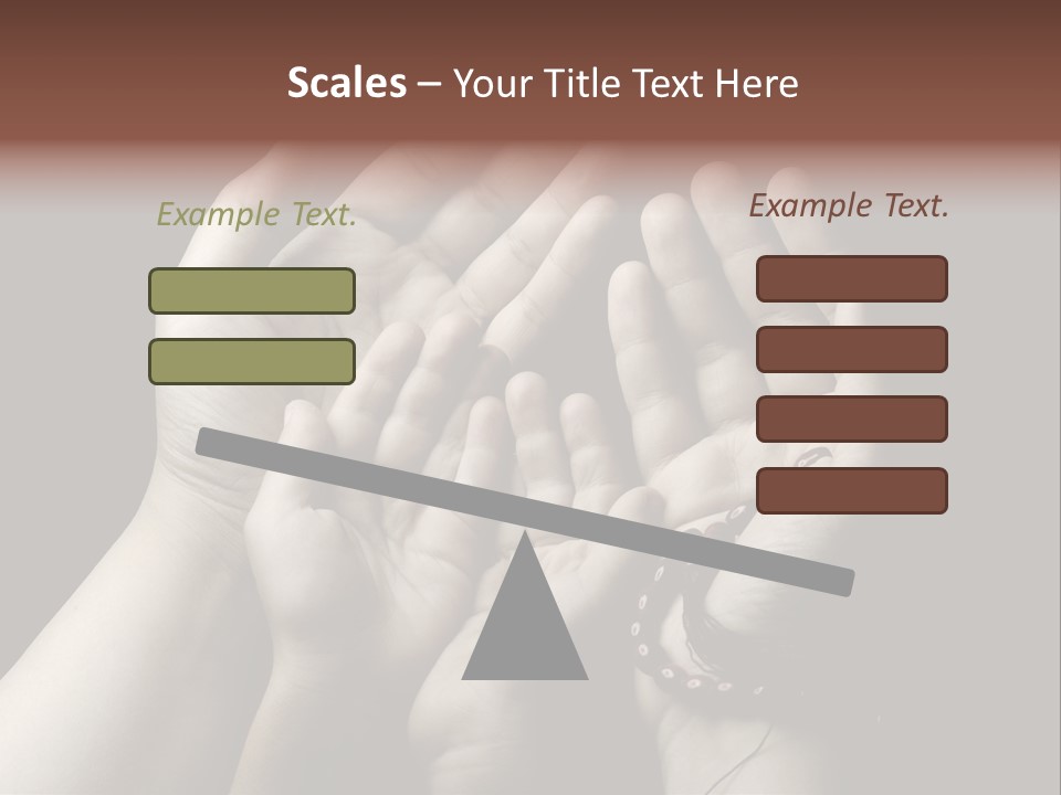 A Group Of Hands Holding Something In The Air PowerPoint Template