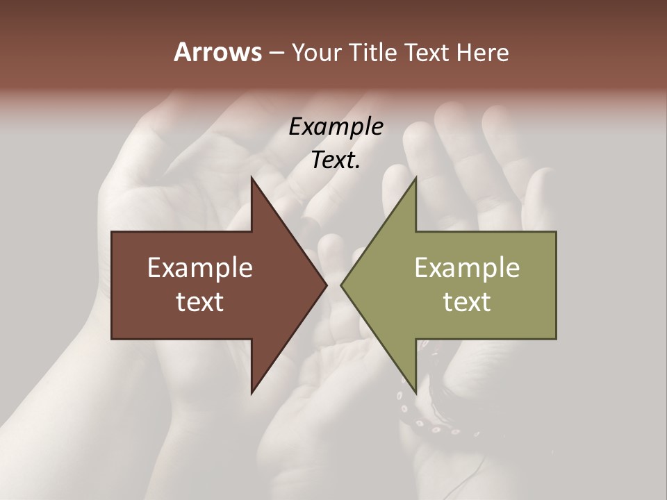 A Group Of Hands Holding Something In The Air PowerPoint Template