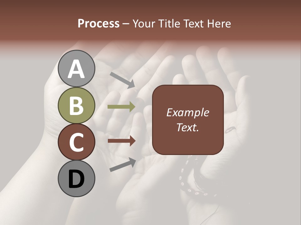 A Group Of Hands Holding Something In The Air PowerPoint Template