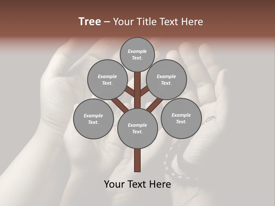 A Group Of Hands Holding Something In The Air PowerPoint Template