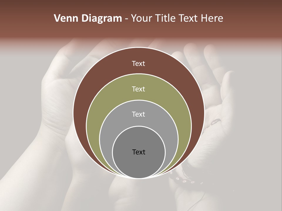 A Group Of Hands Holding Something In The Air PowerPoint Template