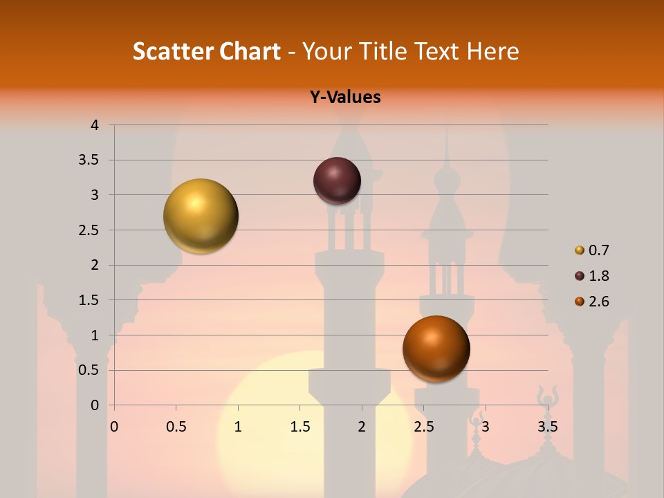 A Silhouette Of A Mosque With A Sunset In The Background PowerPoint Template