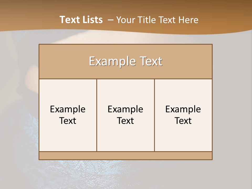 A Woman Wearing A Blue Veil With A Brown Background PowerPoint Template