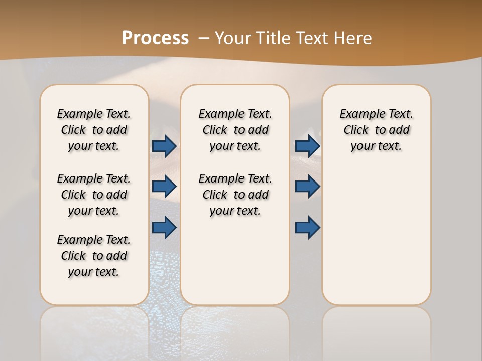 A Woman Wearing A Blue Veil With A Brown Background PowerPoint Template