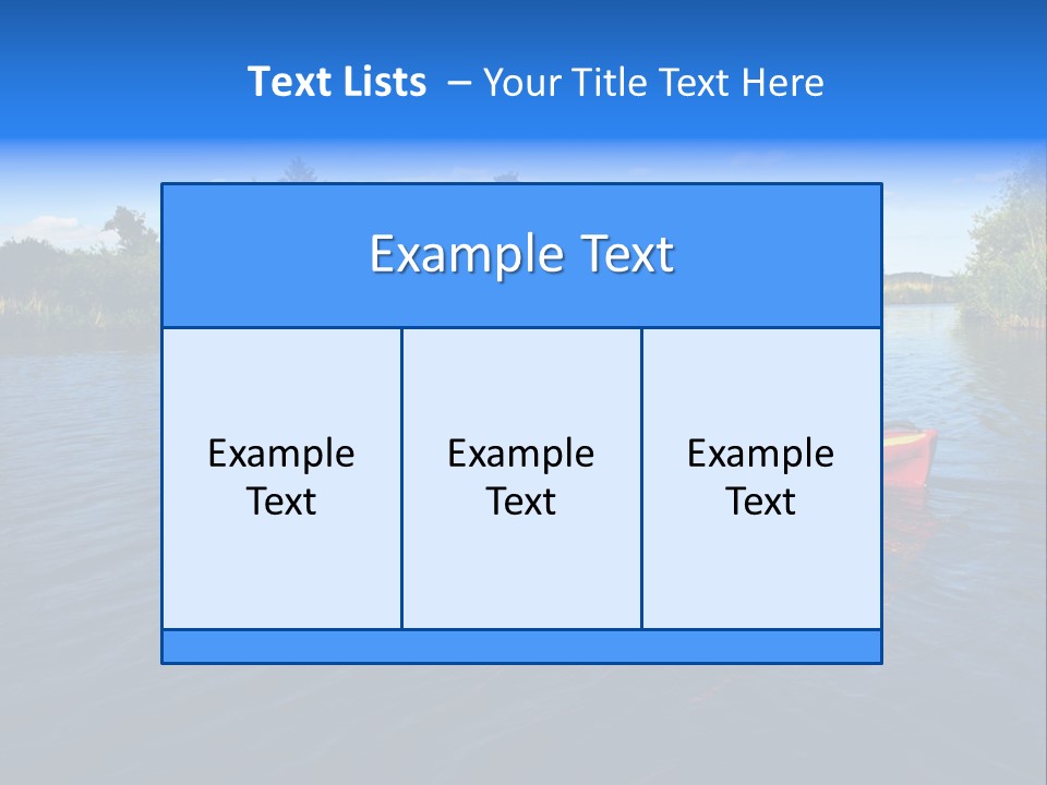 A Man In A Red Canoe On A River PowerPoint Template