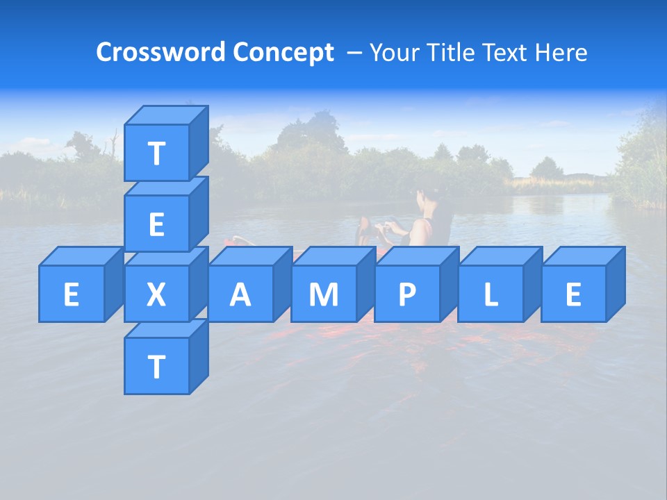 A Man In A Red Canoe On A River PowerPoint Template