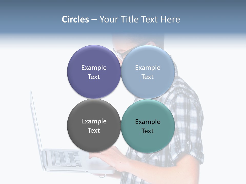 Teen Glasses Technology PowerPoint Template