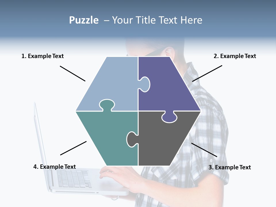 Teen Glasses Technology PowerPoint Template