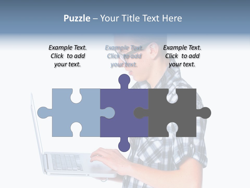 Teen Glasses Technology PowerPoint Template