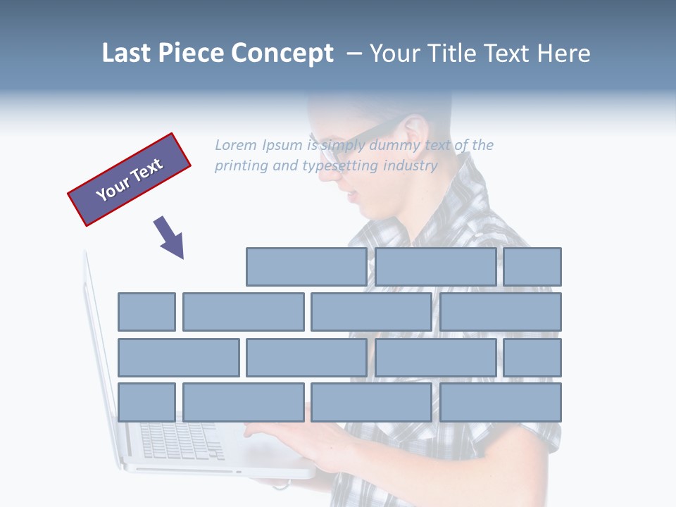 Teen Glasses Technology PowerPoint Template