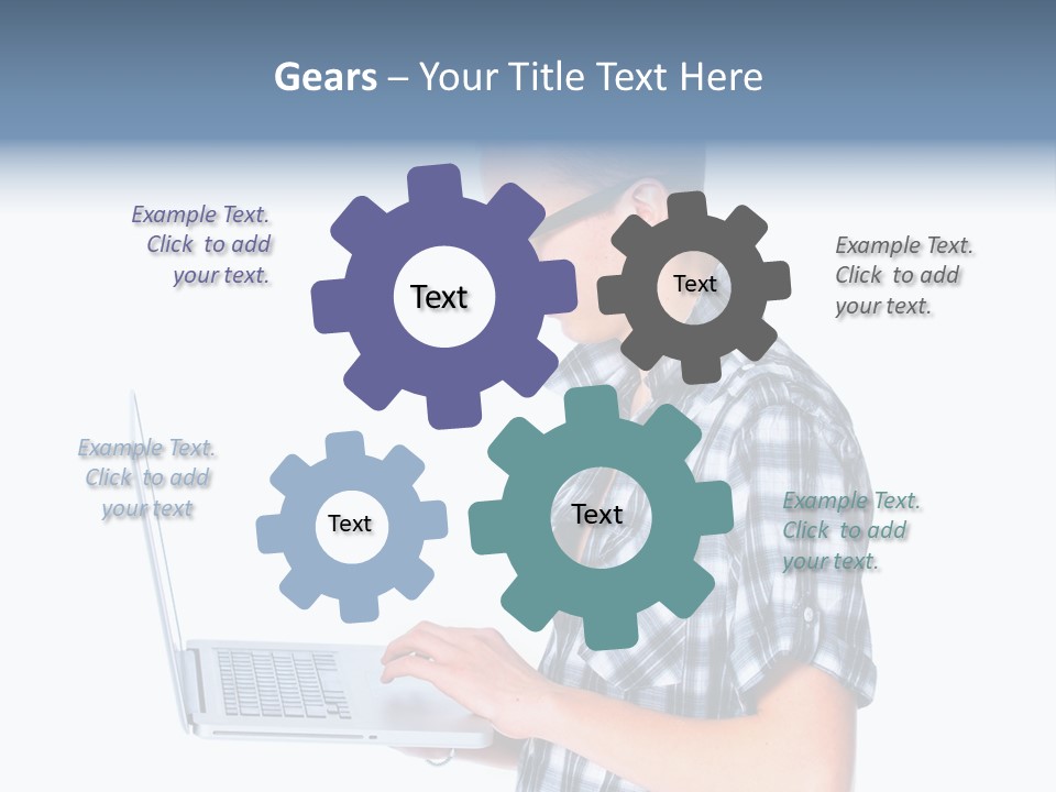Teen Glasses Technology PowerPoint Template