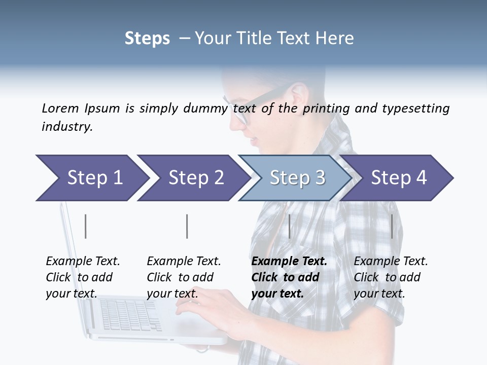 Teen Glasses Technology PowerPoint Template