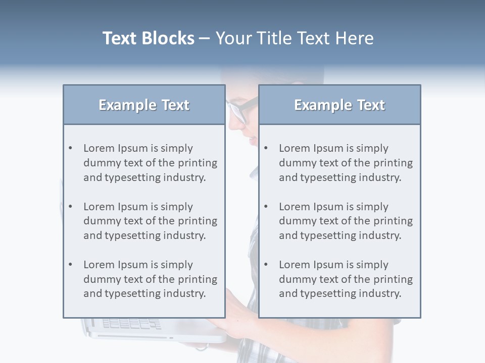 Teen Glasses Technology PowerPoint Template
