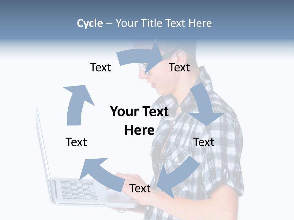 Teen Glasses Technology PowerPoint Template