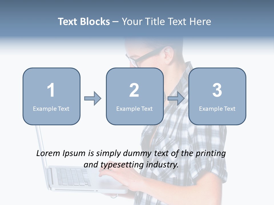 Teen Glasses Technology PowerPoint Template