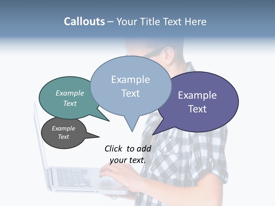 Teen Glasses Technology PowerPoint Template