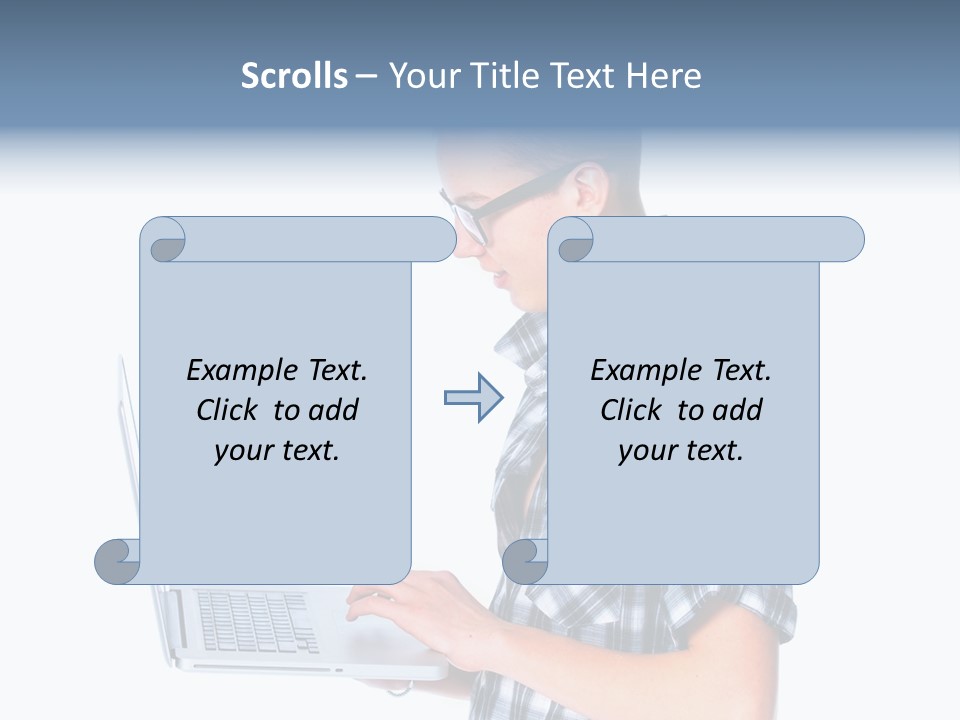 Teen Glasses Technology PowerPoint Template
