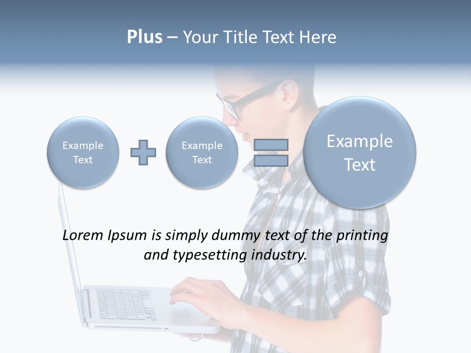 Teen Glasses Technology PowerPoint Template
