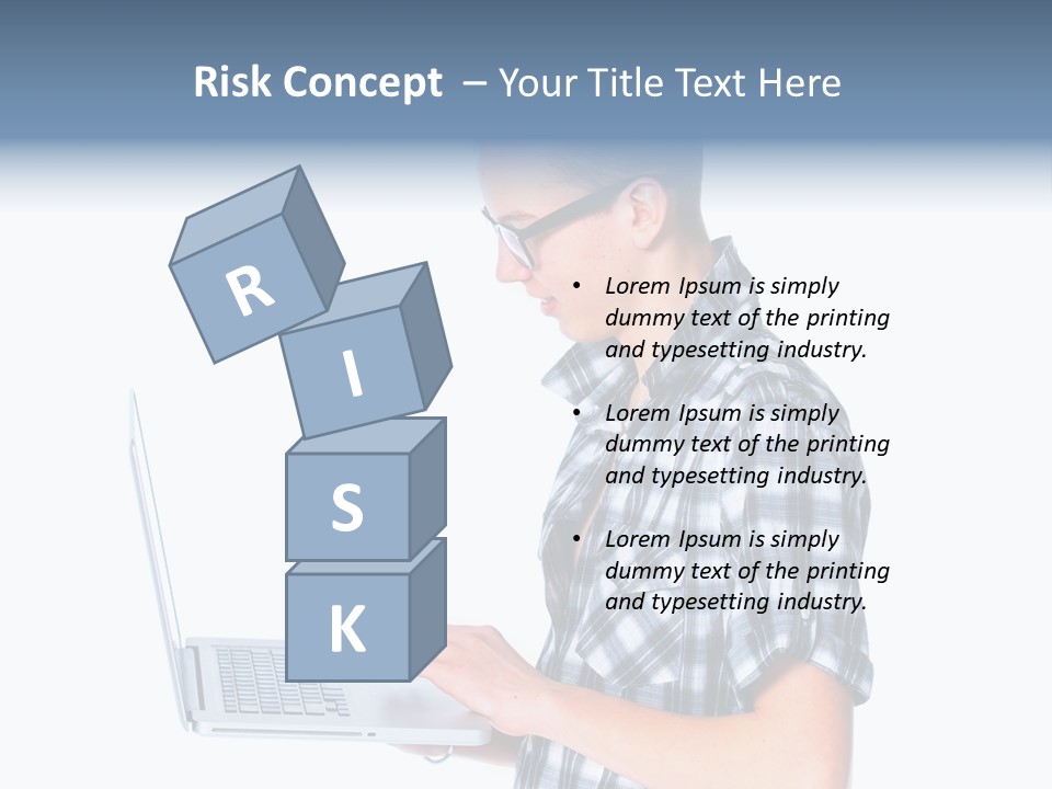 Teen Glasses Technology PowerPoint Template