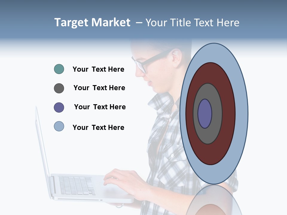 Teen Glasses Technology PowerPoint Template