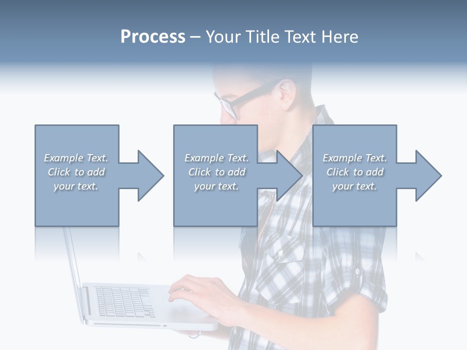 Teen Glasses Technology PowerPoint Template