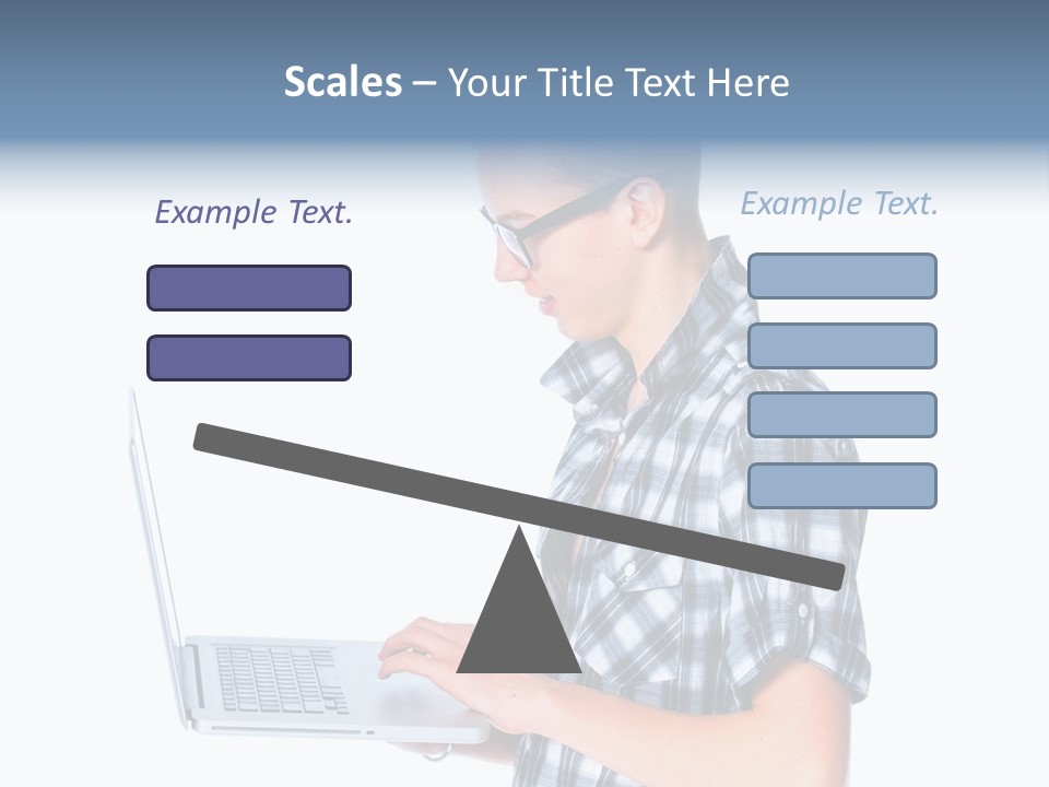 Teen Glasses Technology PowerPoint Template