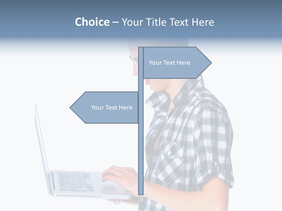 Teen Glasses Technology PowerPoint Template