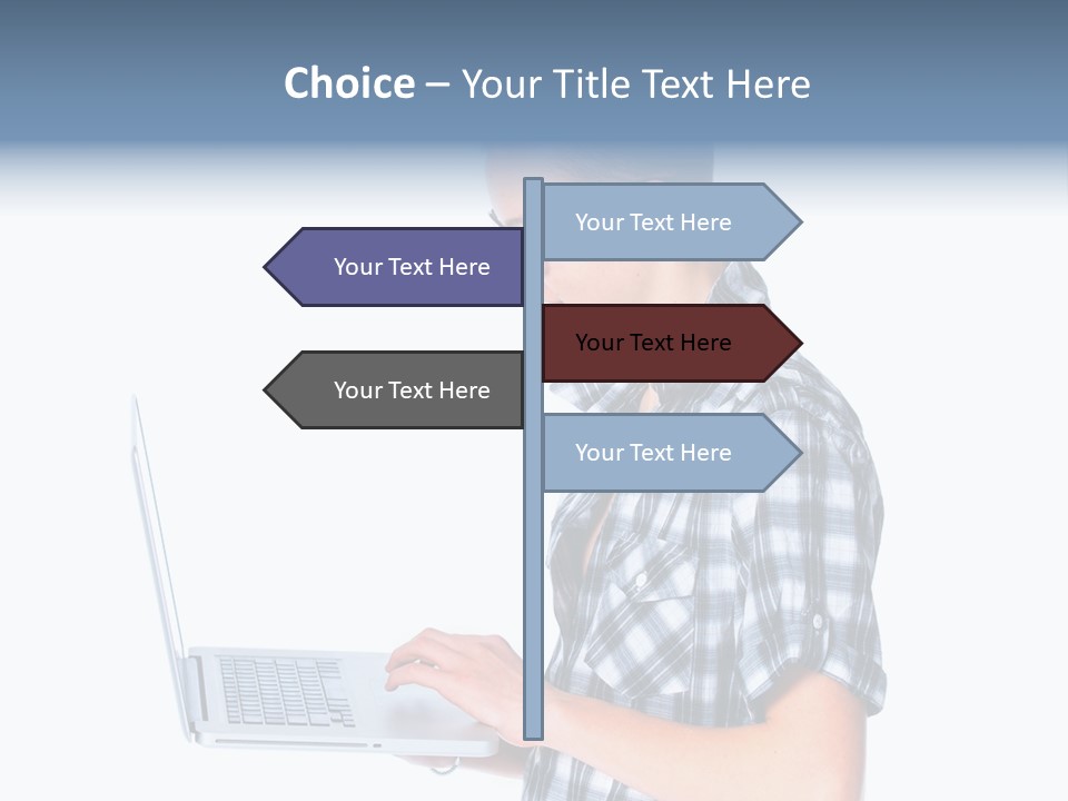 Teen Glasses Technology PowerPoint Template