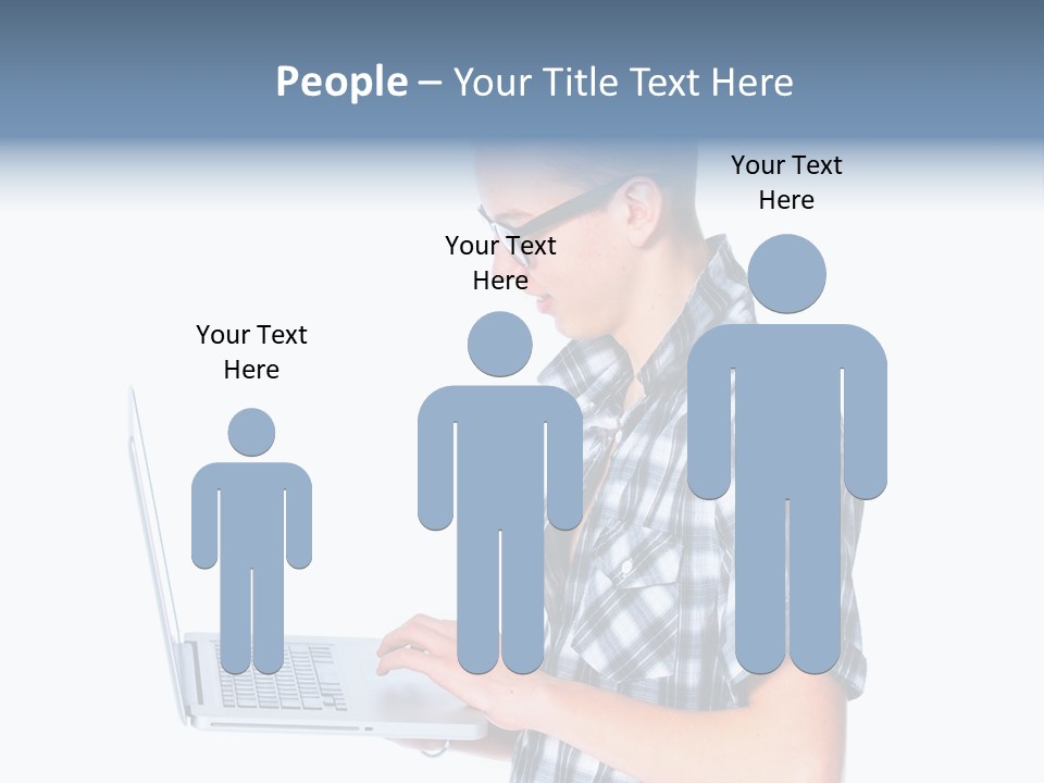 Teen Glasses Technology PowerPoint Template