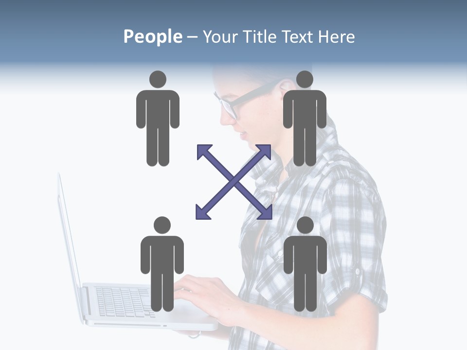 Teen Glasses Technology PowerPoint Template