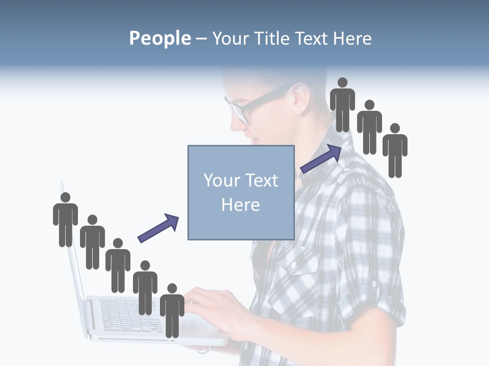 Teen Glasses Technology PowerPoint Template