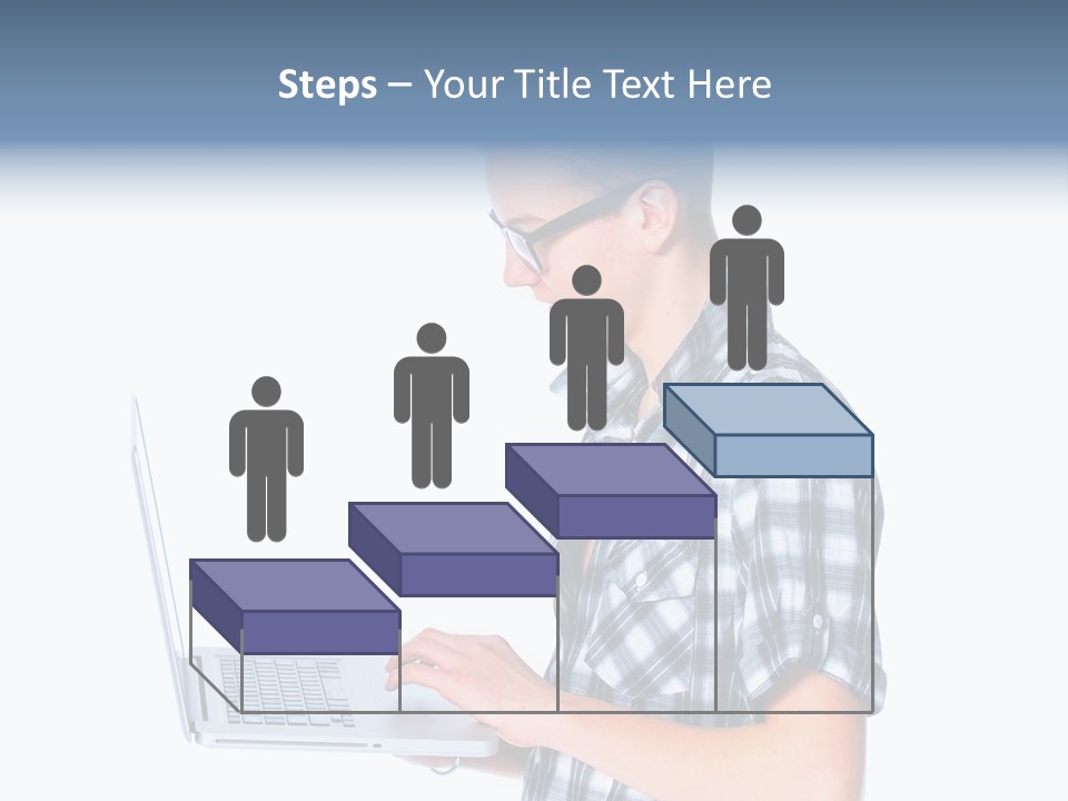 Teen Glasses Technology PowerPoint Template