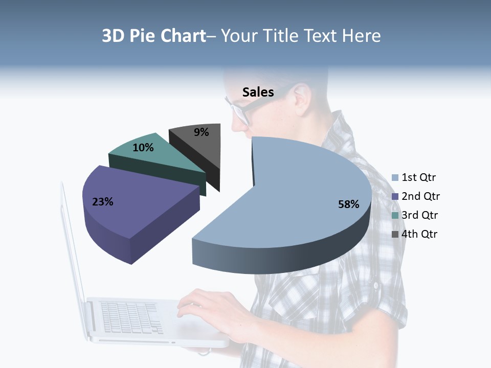 Teen Glasses Technology PowerPoint Template