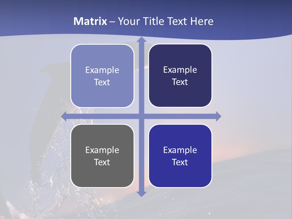 Boat Action Porpoise PowerPoint Template