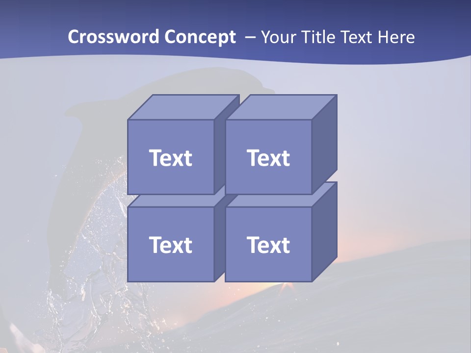 Boat Action Porpoise PowerPoint Template
