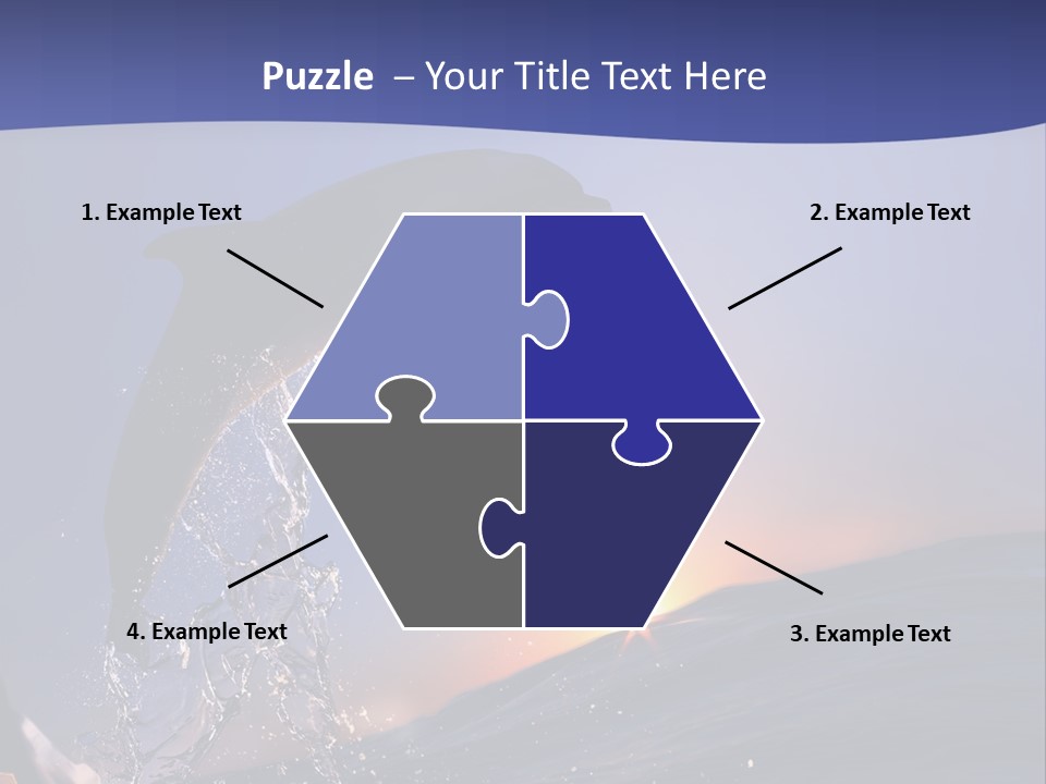 Boat Action Porpoise PowerPoint Template