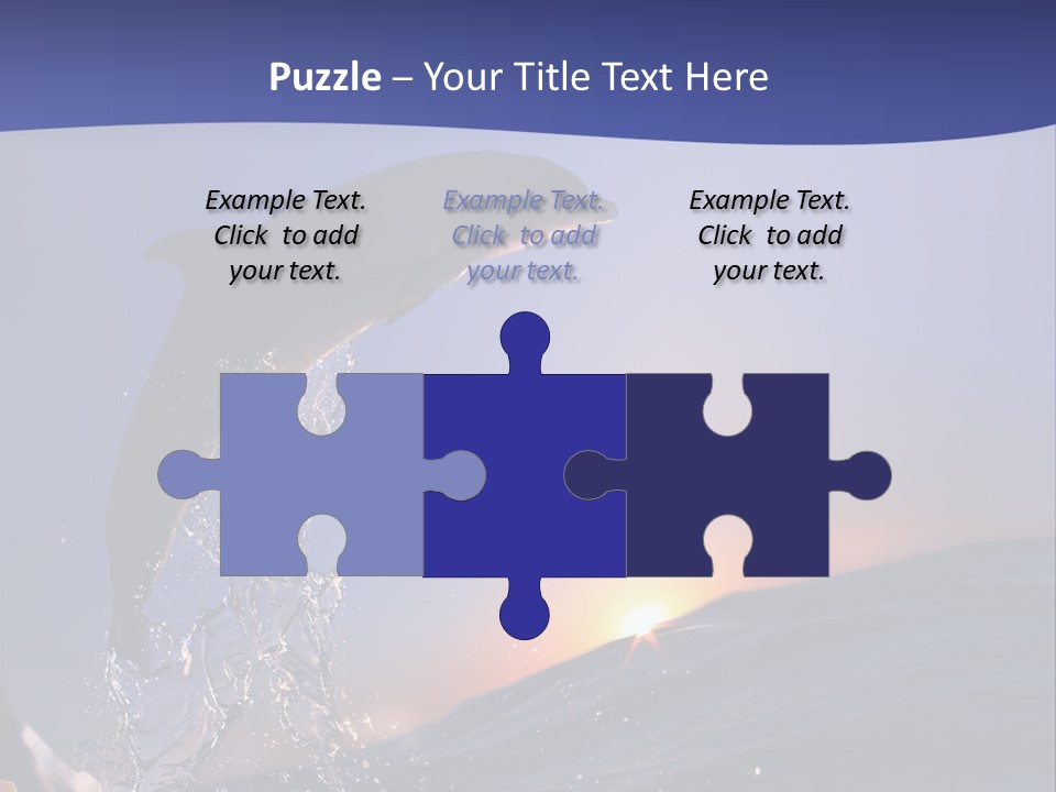 Boat Action Porpoise PowerPoint Template