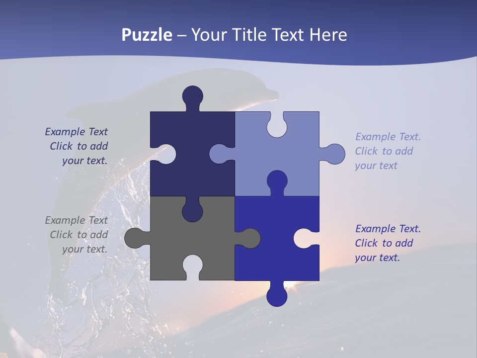 Boat Action Porpoise PowerPoint Template