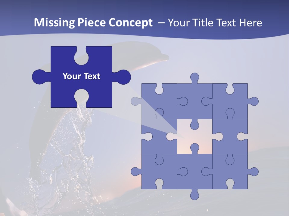 Boat Action Porpoise PowerPoint Template