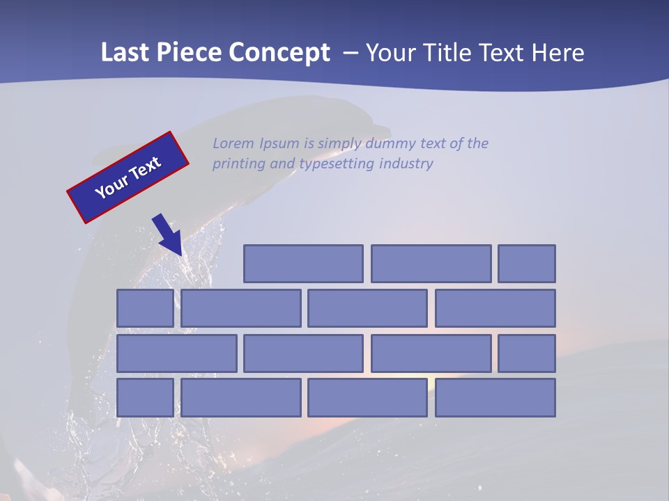 Boat Action Porpoise PowerPoint Template