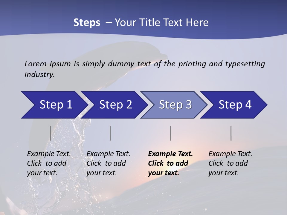 Boat Action Porpoise PowerPoint Template